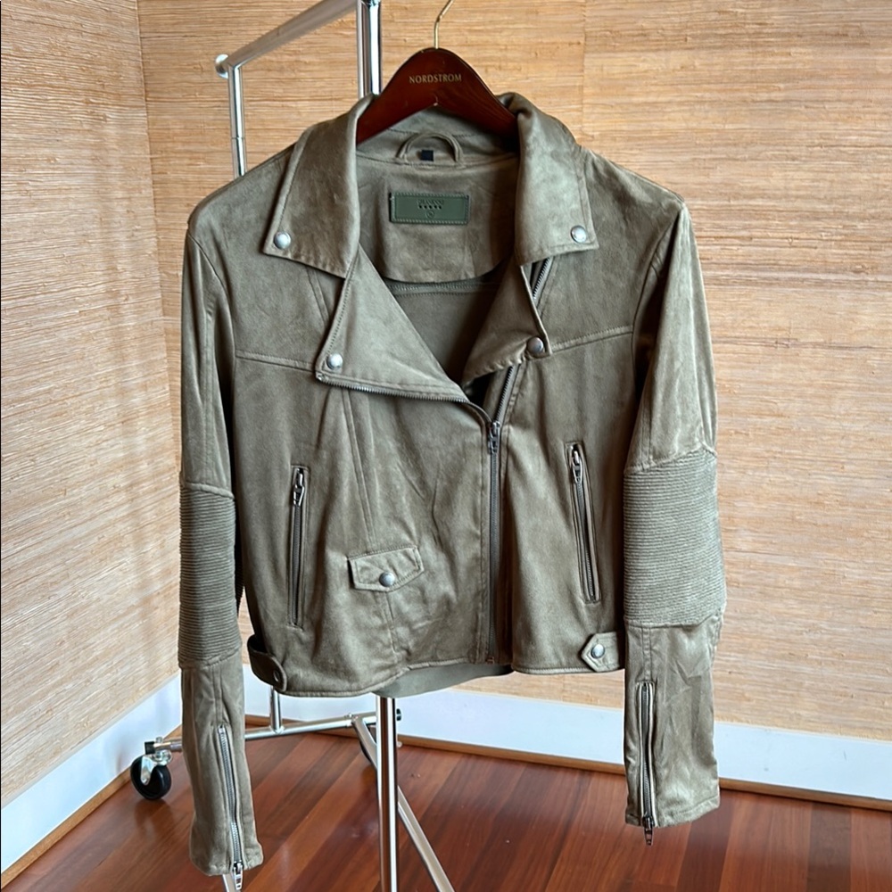 Blank NYC Olive Green Suede Women's Jacket